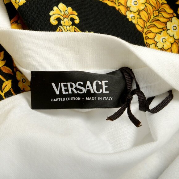 Versace Men's Barocco Pride Print Multi-Color Short Sleeve T-Shirt US 3XL IT 58 - Picture 5 of 6